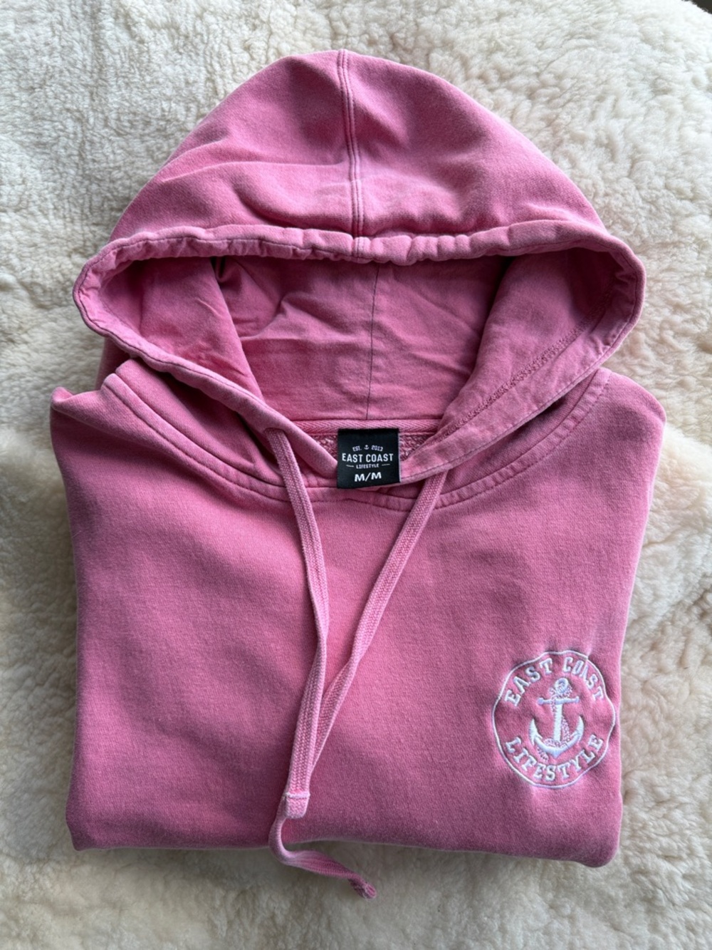 East Coast Lifestyle soft pink Pullover Hoodie